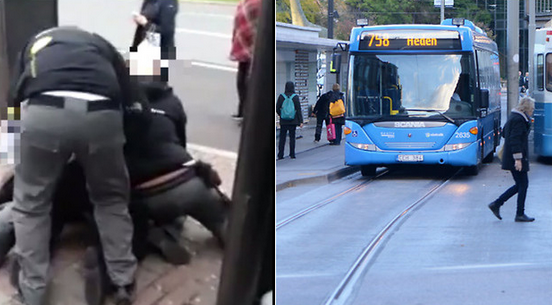 Busschauffören blev brutalt nerbrottad under en biljettkontroll. 